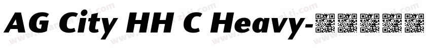 AG City HH C Heavy字体转换